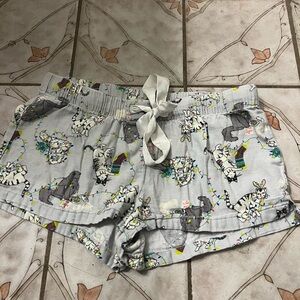 Women's Grey Printed Shorts